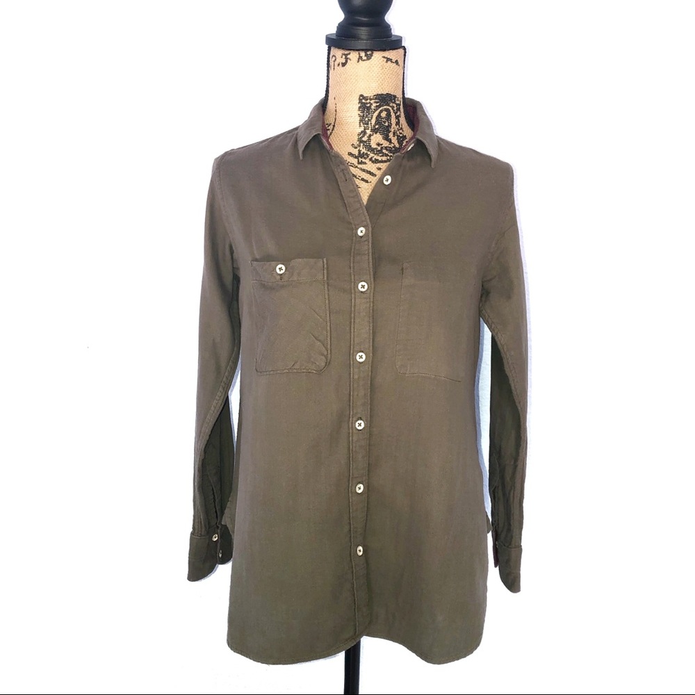 Rag & Bone Women’s Tomboy Shirt Army Green XS - Picture 4 of 8